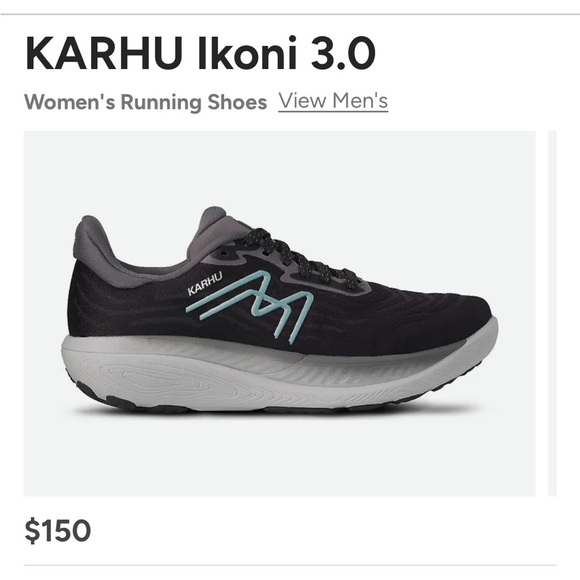 KARHUIkoni 3.0Fleet FeetBlack/Stone BlueWomen’s size 7.5